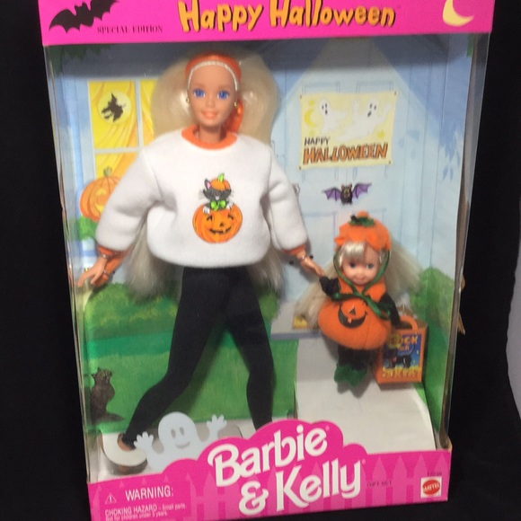 happy halloween barbie and kelly